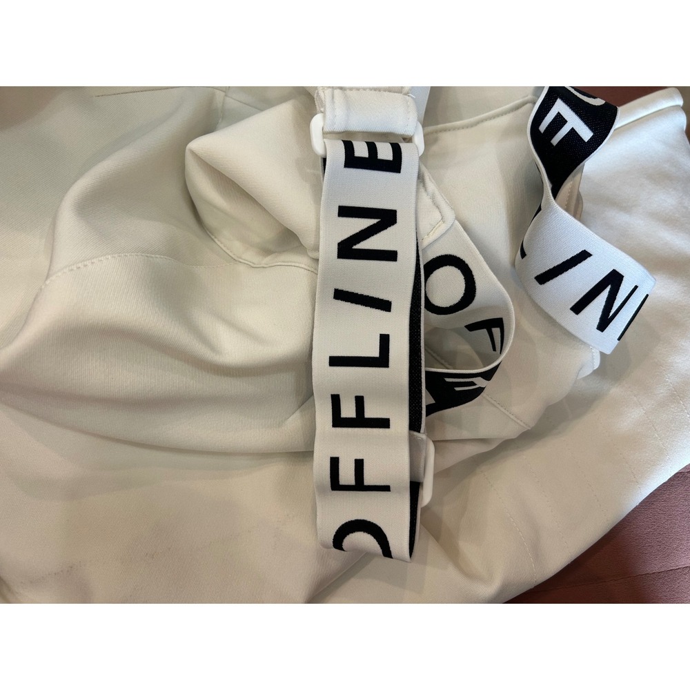 OFFLINE by Aerie Chillside Collection White Bib Overalls Snow Pants Womens Med - Picture 4 of 10
